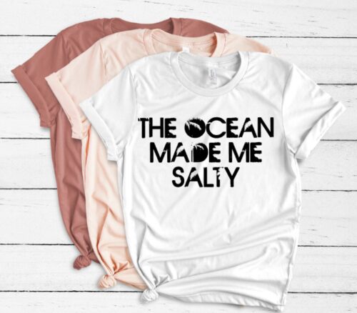 the ocean made me salty white