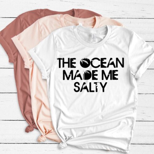 the ocean made me salty white