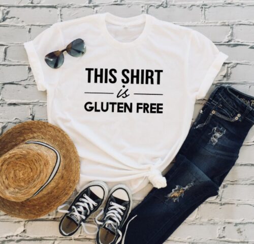 this shirt is gluten free t-shirt white