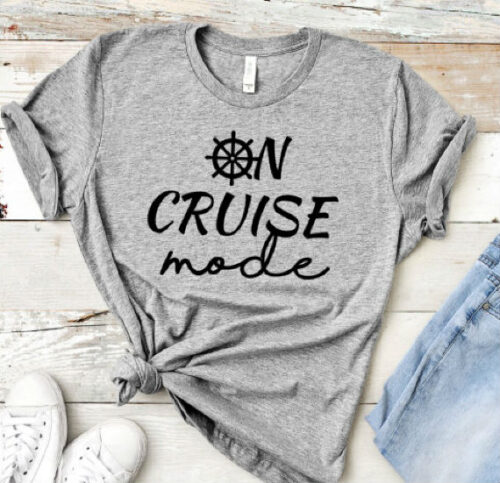 on cruise mode t-shirt gray