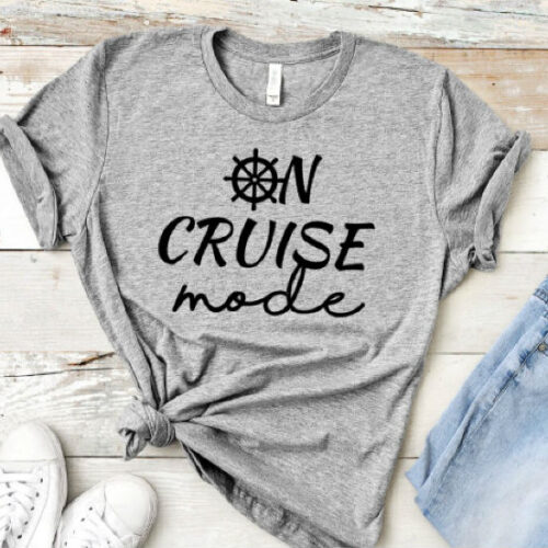 on cruise mode t-shirt gray