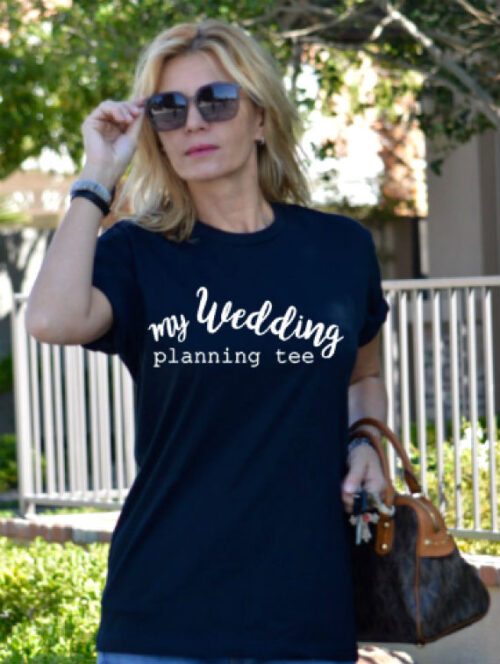 My Wedding Planning T-Shirt Black