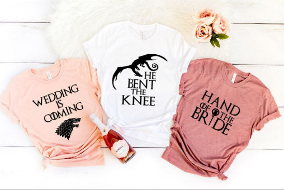 game of thrones bridesmaid shirts