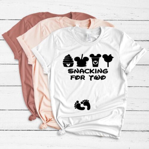 snacking for two t-shirt white