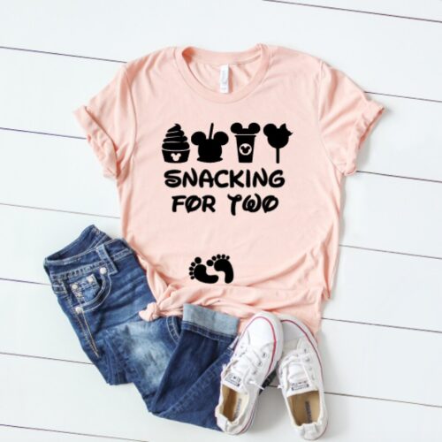 Snacking for Two T-Shirt Peach