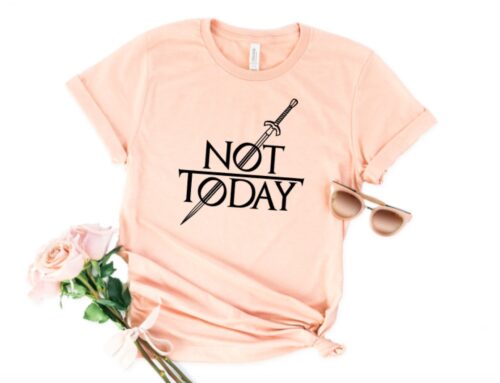 not today t-shirt peach