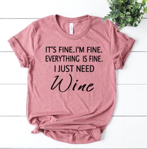 party wine shirt mauve