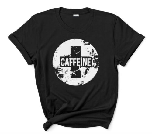 caffeine t-shirt black