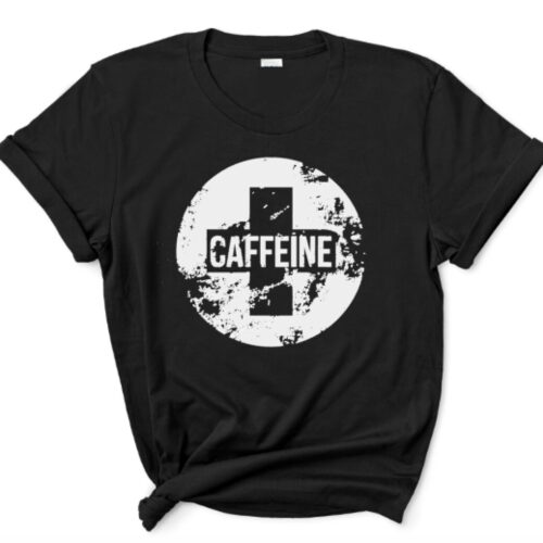 caffeine t-shirt black