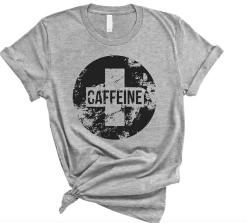 caffeine t-shirt gray