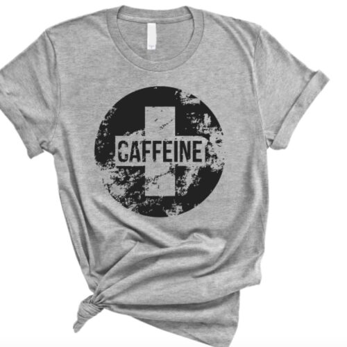 caffeine t-shirt gray