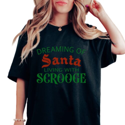 dreaming of Santa shirt black