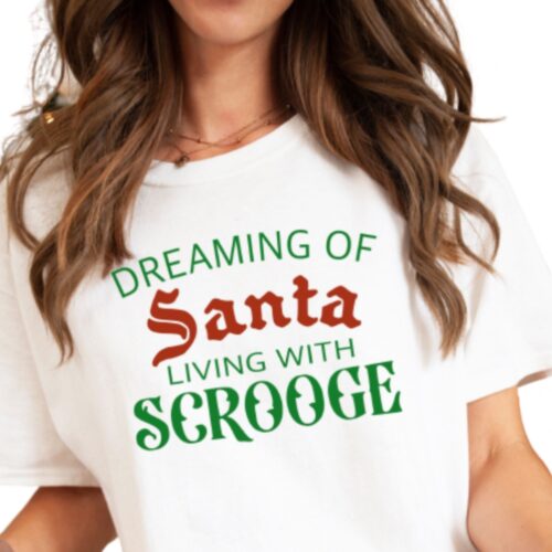 dreaming of Santa shirt white