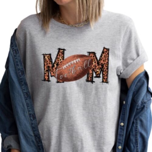 football mom t-shirt gray