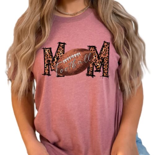 football mom t-shirt mauve