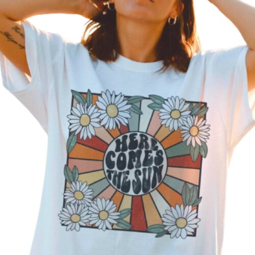 here comes the sun shirt white