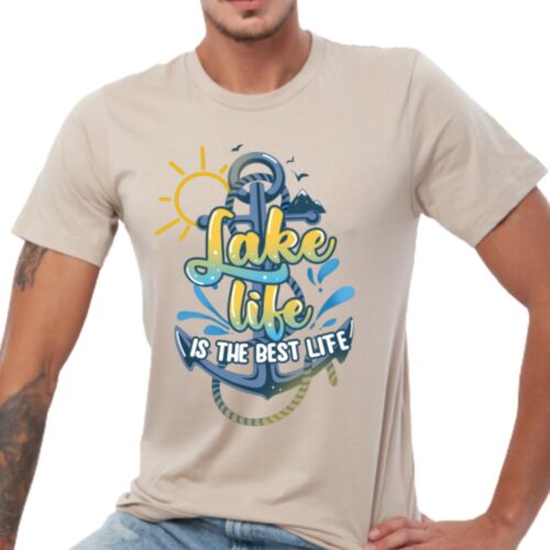 Lake Life Is The Best Life t-shirt sand