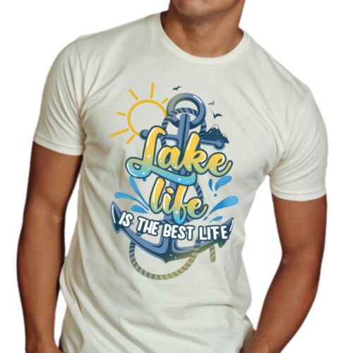 Lake Life Is The Best Life t-shirt white