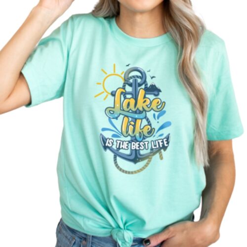 Lake life is the best Life shirt mint