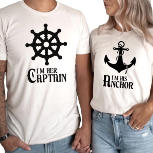Nautical Couples Matching T-Shirts white