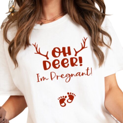 Oh Deer I'm Pregnant Woman's T-Shirt