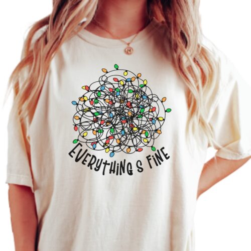 everything is fine shirt sand