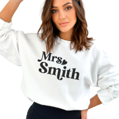 Mrs. YOUR NAME Sweatshirt