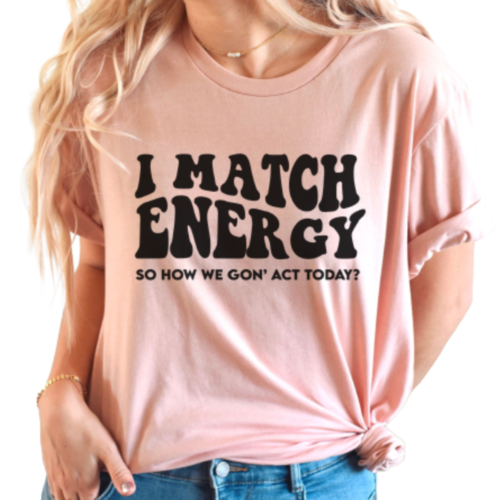 I Match Energy T-Shirt peach