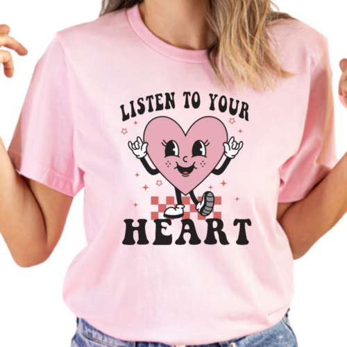 heart pink shirt