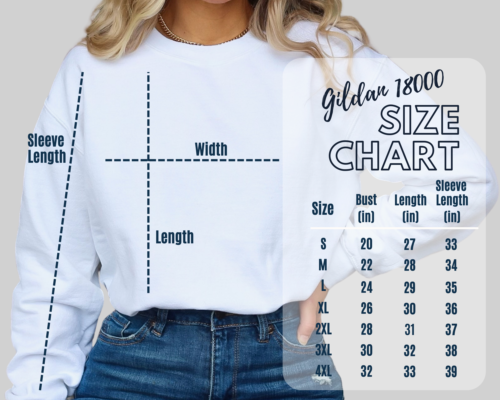 sweatshirt size chart 2