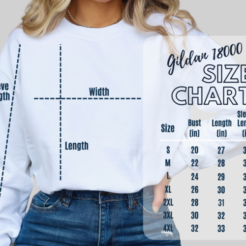 sweatshirt size chart 2