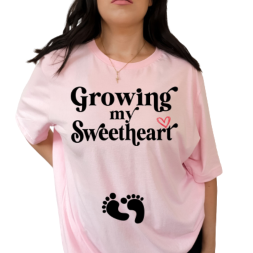 Growing My Sweetheart shirt pink