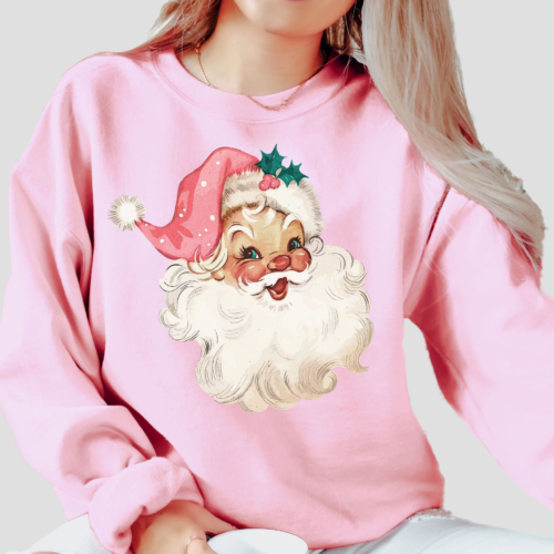 Pink Santa Claus Sweatshirt
