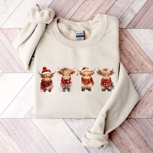 4 cows sand sweatshirt