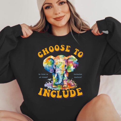choose to include black sweatshirt