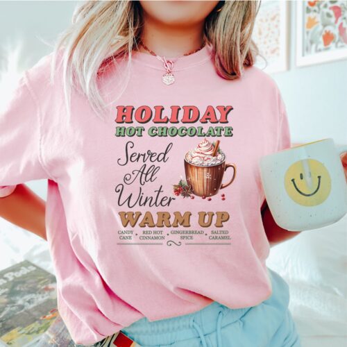 hot chocolate pink shirt