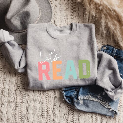 let's read gray sweatshirt