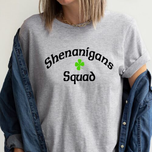 shenanigans squad gray shirt