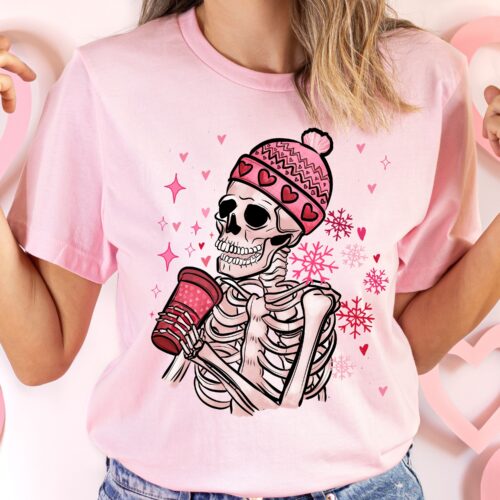 Funny Valentine Coffee Shirt pink